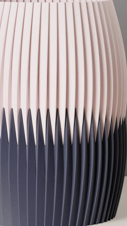 Vaso Moderno Plissettato Bicolore - Packar