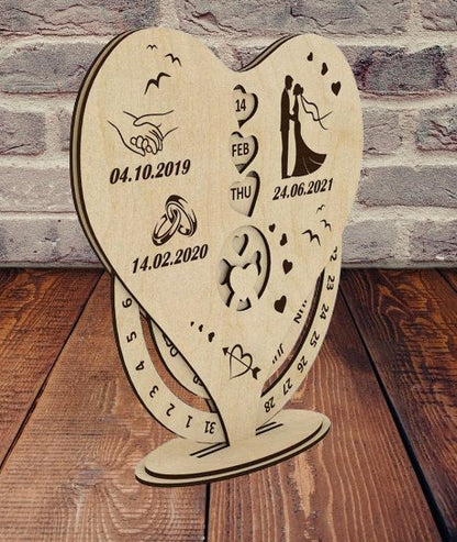 Calendario Personalizzabile San Valentino - Packart