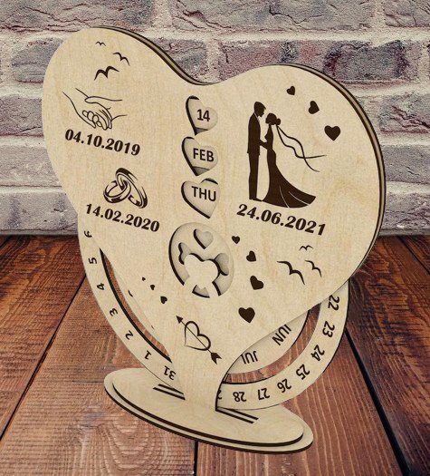 Calendario Personalizzabile San Valentino - Packart