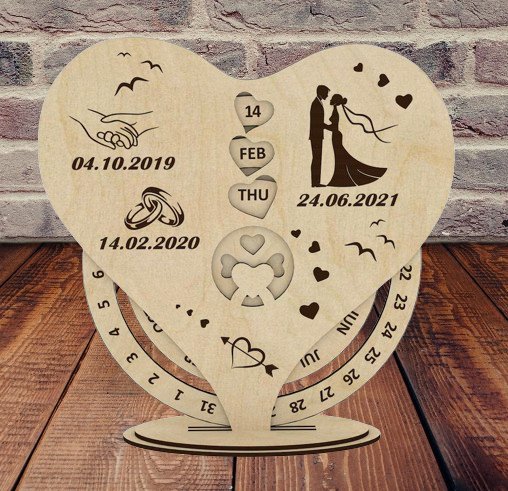 Calendario Personalizzabile San Valentino - Packart