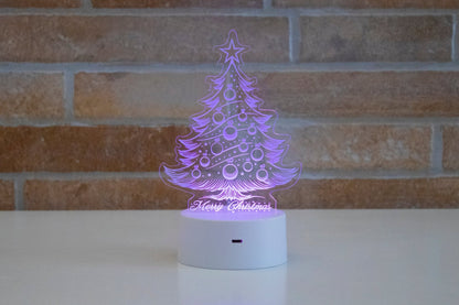 Lampada LED 3D Tema Natalizio - Packart