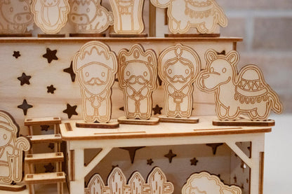 Lampada Presepe in legno - Packart