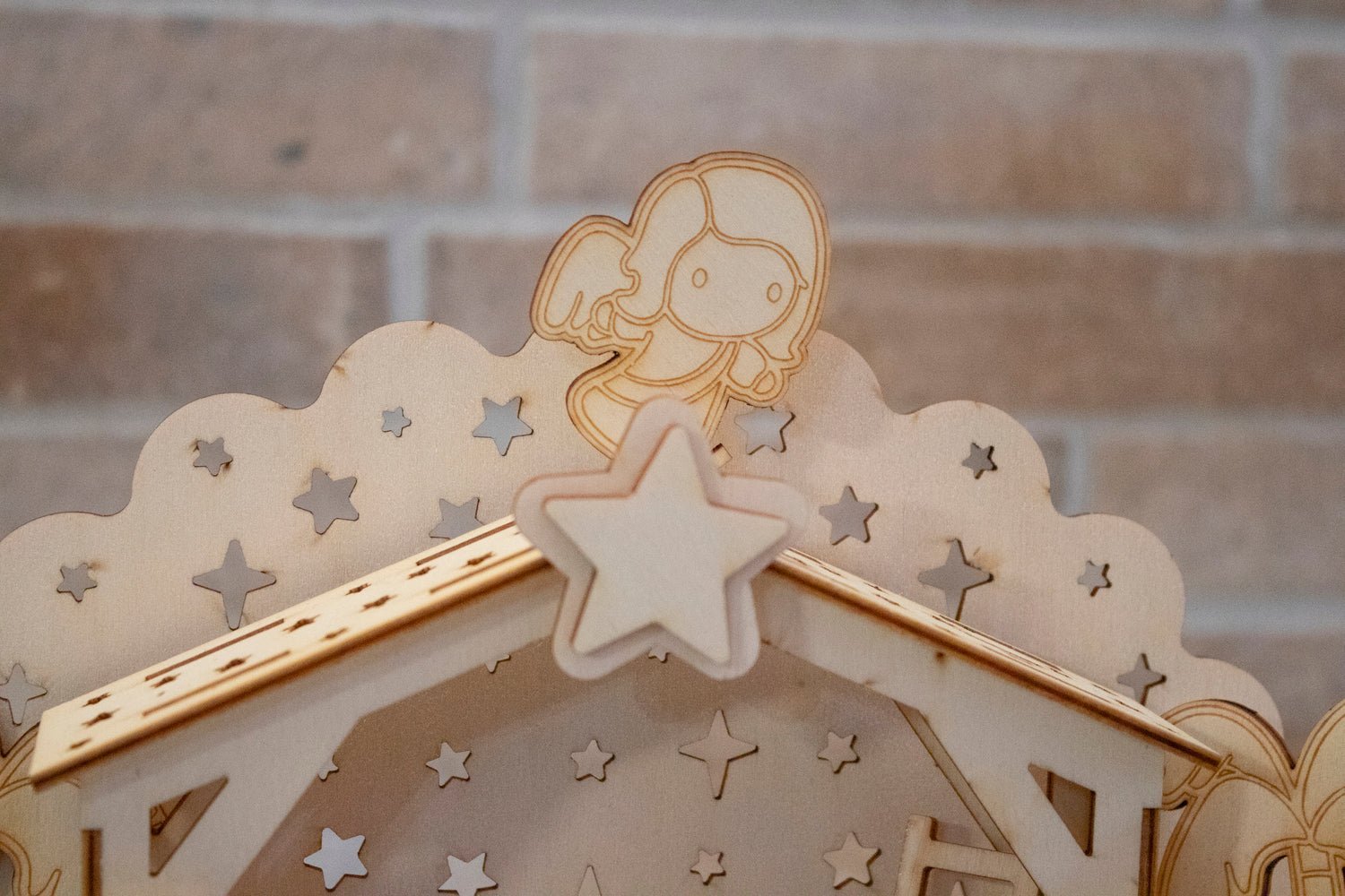 Lampada Presepe in legno - Packart