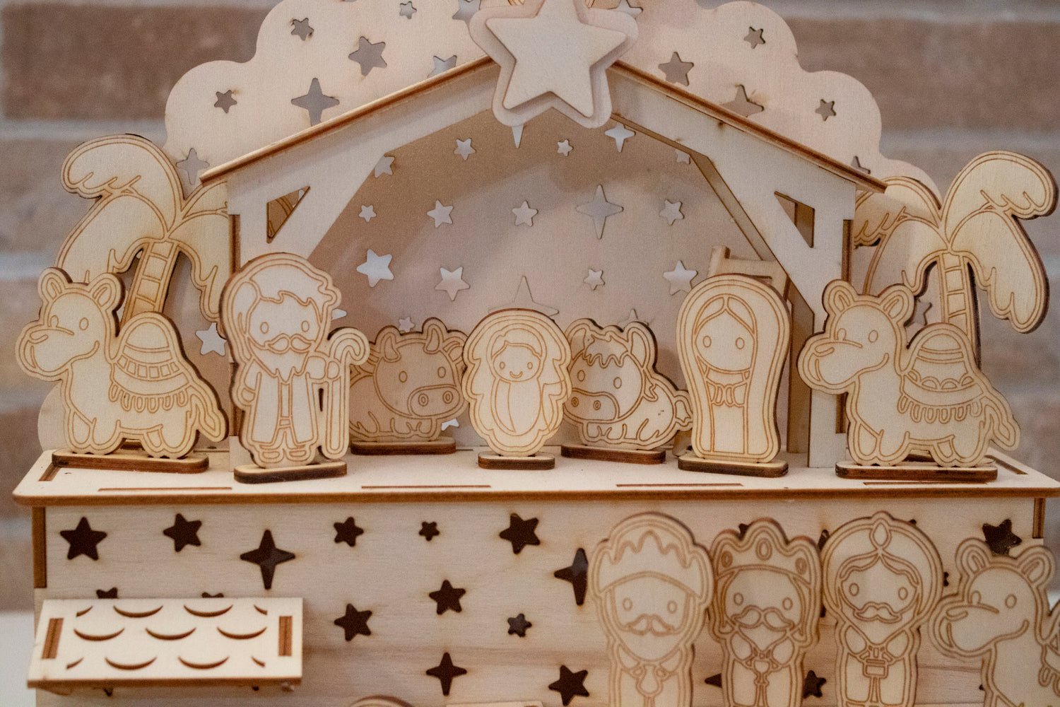 Lampada Presepe in legno - Packart