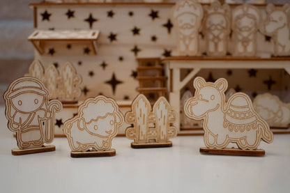Lampada Presepe in legno - Packart